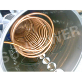 Copper coil tankless evacuated tube Solar water heater